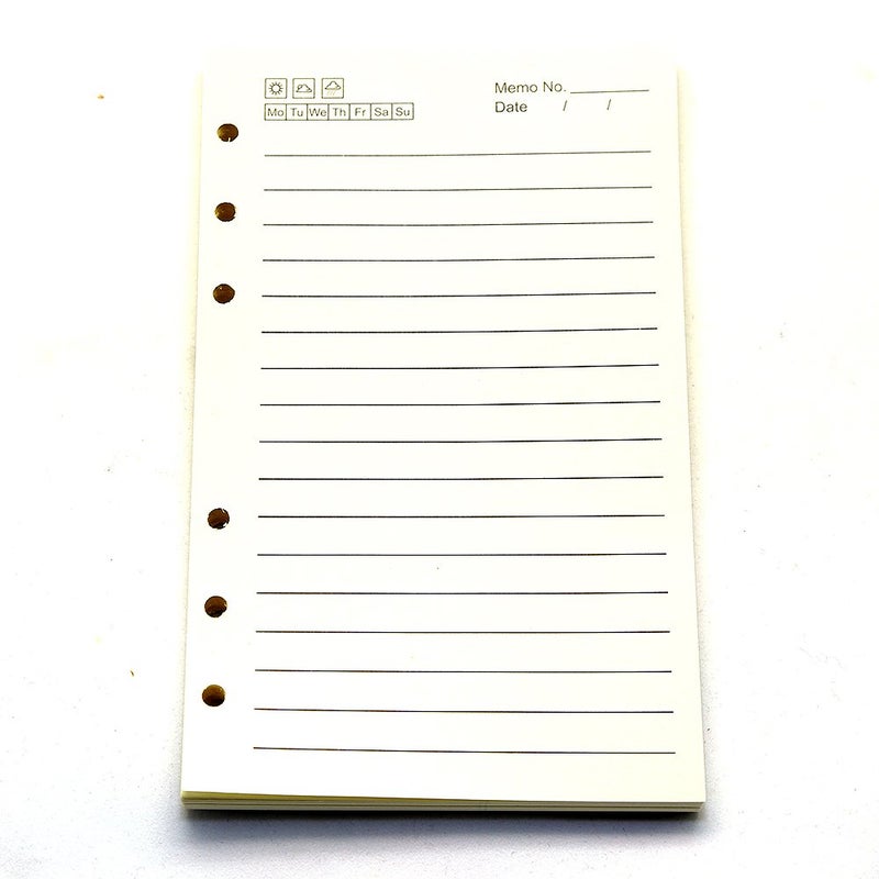 EvZ Refillable Vintage Diary Notebook Lined Paper For EvZ 7 Inches Nautical or Leaf Journals - Image 1